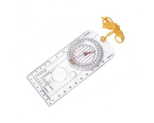 F04599 Компас с линейкой и линзой