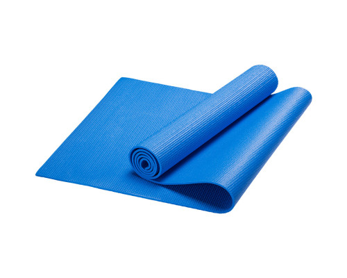 HKEM112-04-BLUE Коврик для йоги, PVC, 173x61x0,4 см (синий)