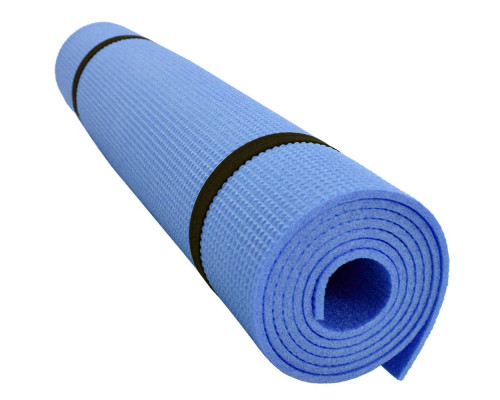 HKEM1208-06-BLUE Коврик для фитнеса 150х60х0,6 см (голубой)