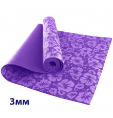 HKEM113-03-PURPLE Коврик для йоги 3 мм-Фиолетовый (12)