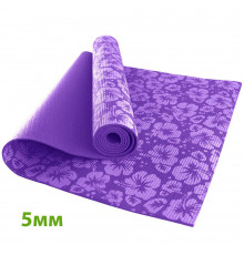HKEM113-05-PURPLE Коврик для йоги 5 мм-Фиолетовый (12)
