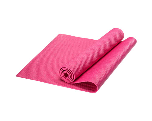 HKEM112-04-PINK Коврик для йоги, PVC, 173x61x0,4 см (розовый)