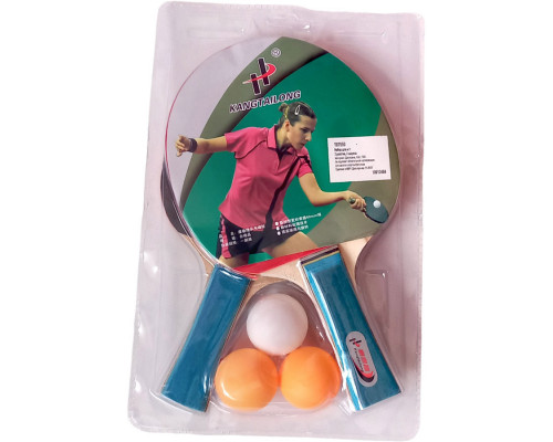 T07550 Набор для настольного тенниса (2 ракетки 3 шарика)