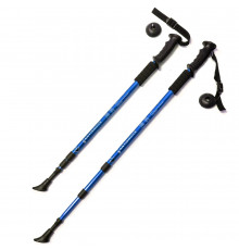 F18433 Палки для скандинавской ходьбы (синяя) до 1,35м Телескопическая