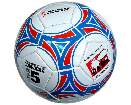 R18018-3 Мяч футбольный "Meik-2000"  3-слоя  PVC 1.6, 320 гр, машинная сшивка