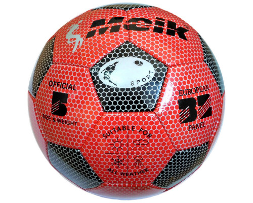 R18022-1 Мяч футбольный "Meik-3009"  3-слоя  PVC 1.6, 300 гр, машинная сшивка