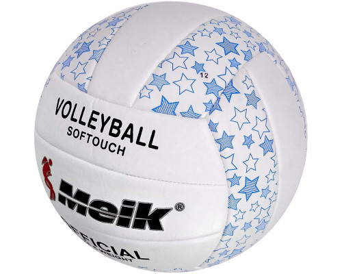R18039-2 Мяч волейбольный "Meik-2898" (синий) PU 2.5, 270 гр, машинная сшивка