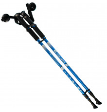 R18141 -PRO Палки для скандинавской ходьбы 2-х секционные с чехлом (синие) до 1,35м Телескопическая