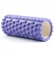 B33105 Ролик для йоги (фиолетовый) 33х15см ЭВА/АБС