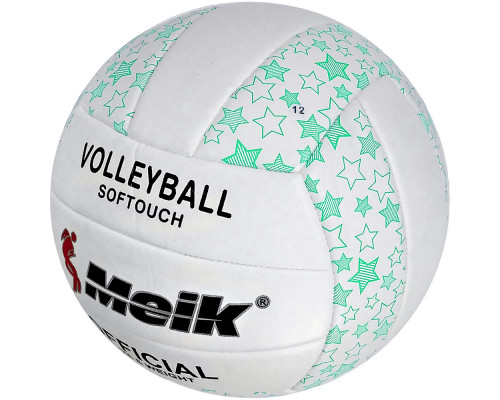 R18039-3 Мяч волейбольный "Meik-2898" (зеленый) PU 2.5, 270 гр, машинная сшивка
