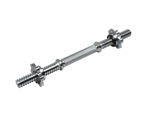 SDA-16T/B25628 Гриф с гайками гантельный хромированный (d 25, SDA-16T) 41см.