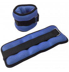 HKAW103-1 Утяжелители "ALT Sport" (2х0,75кг) (нейлон) в сумке (синие)