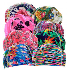 F11776 Шапочка для плавания тактель/полиамид "Премиум" (Mix)