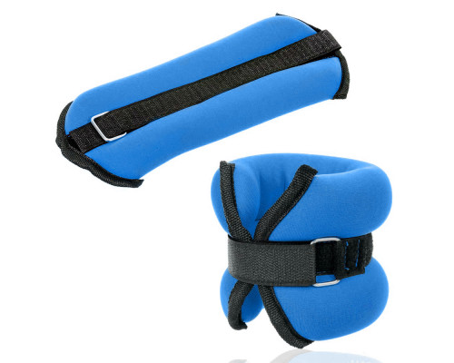 HKAW101-3 Утяжелители "ALT Sport" (2х0,75кг) (нейлон) в сумке (синие)