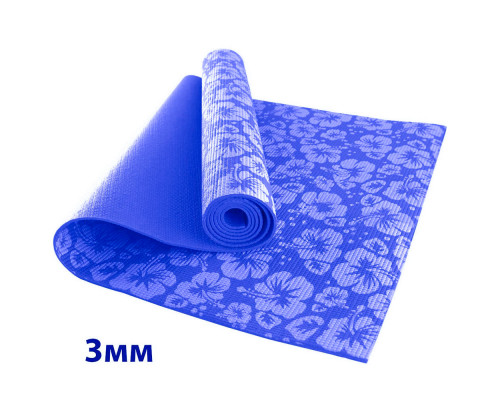 HKEM113-03-BLUE Коврик для йоги 3 мм-Синий (12)