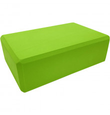 BE100-5 Йога блок полумягкий (зеленый) 223х150х76мм., из вспененного ЭВА (A25572)