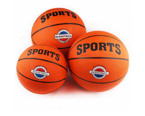 B32225 Мяч баскетбольный №7, SPORTS (оранжевый)