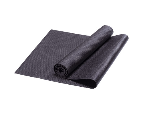 HKEM112-03-BLACK Коврик для йоги, PVC, 173x61x0,3 см (черный)