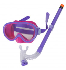 E33114-4 Набор для плавания детский маска+трубка (ПВХ) (фиолетовый)