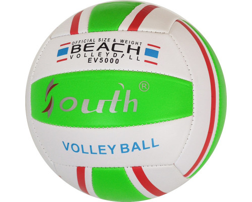 E33541-2 Мяч волейбольный (салатовый), PVC 2.5, 250 гр, машинная сшивка