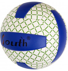 E33542-1 Мяч волейбольный (синий), PVC 2.7, 280 гр, машинная сшивка