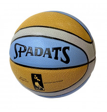 E33494-2 Мяч баскетбольный ПУ, №7 (коричневый/голубой)