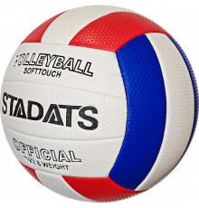 E33489-2 Мяч волейбольный (красный/синий), PVC 2.7, 290 гр, машинная сшивка