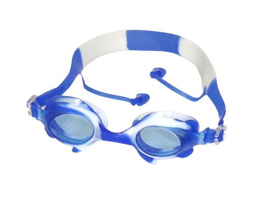 E36857-1 Очки для плавания юниорские (сине/белые)