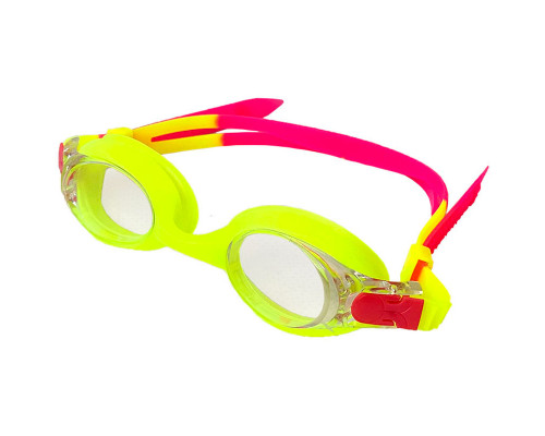 E36897 Очки для плавания детские (салатово/розовые)