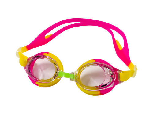 E36884 Очки для плавания детские (желто/розовые)