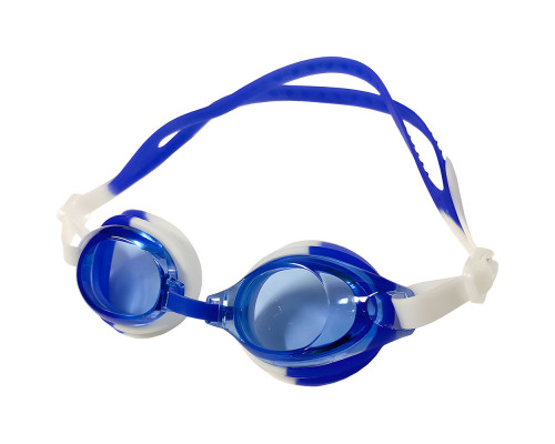 E36884 Очки для плавания детские (бело/синие)
