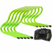 E40576 Барьеры тренировочные регулируемые (набор 5шт в сумке), 15-30см (зеленый Neon) (E33553-ST)