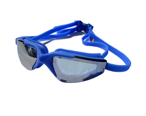E38879-1 Очки для плавания взрослые зеркальные (синие)