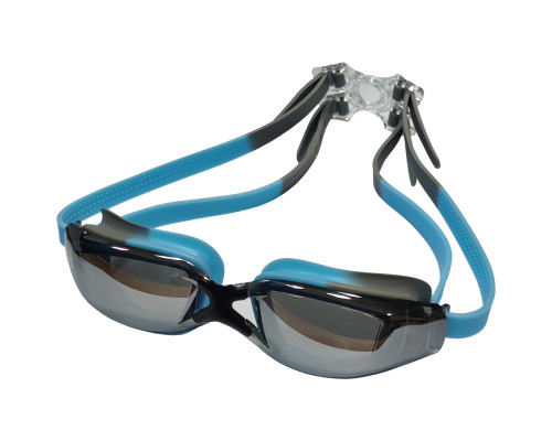 E39691 Очки для плавания зеркальные взрослые (голубо/серые)