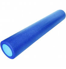PEF100-91-X Ролик для йоги полнотелый 2-х цветный (сине/голубой) 91х15см.