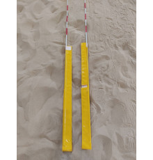 Карманы для волейбольных антенн из тента (желтые)