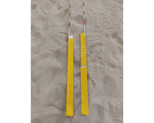 Карманы для волейбольных антенн из тента (желтые)
