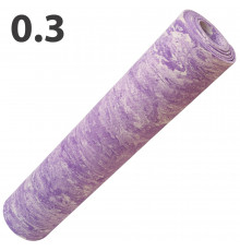 E40022 Коврик для йоги ЭВА 173х61х0,3 см (фиолетовый Мрамор) (147-002)