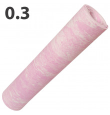 E40025 Коврик для йоги ЭВА 173х61х0,3 см (розовый Мрамор) (147-005)