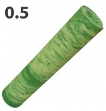 E40033 Коврик для йоги ЭВА 173х61х0,5 см (зеленый Мрамор) (147-013)