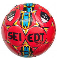 E32153-2 Мяч футбольный №5, "Seledt" (красный)