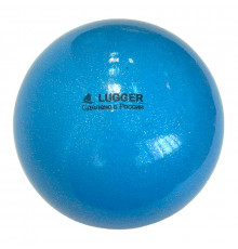 Мяч для художественной гимнастики однотонный,  d=15 см (небесный с блестками)