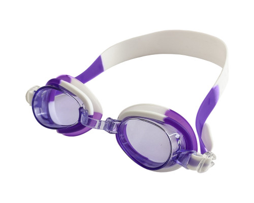 E39665 Очки для плавания юниорские (фиолетово-белый)
