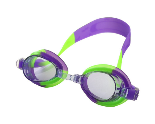 E39666 Очки для плавания юниорские (фиолетово-зеленый)