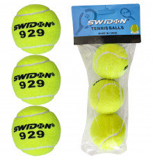 E29376 Мячи для большого тенниса "Swidon 929" 3 штуки (в пакете)