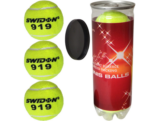 E29379 Мячи для большого тенниса "Swidon 919" 3 штуки (в тубе)