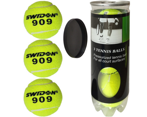 E29380 Мячи для большого тенниса "Swidon 909" 3 штуки (в тубе)