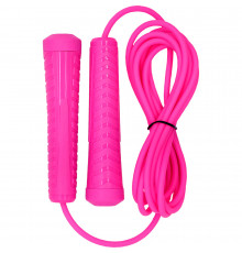 Скакалка Neon шнур 3 м "Fortius" в пакете (розовая)