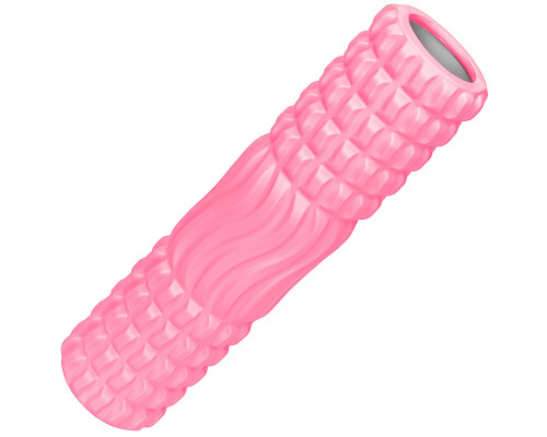 E40743 Ролик для йоги (розовый) 45х11см ЭВА/АБС
