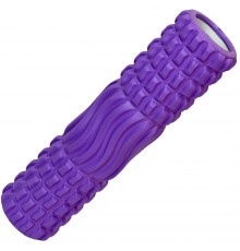E40743 Ролик для йоги (фиолетовый) 45х11см ЭВА/АБС